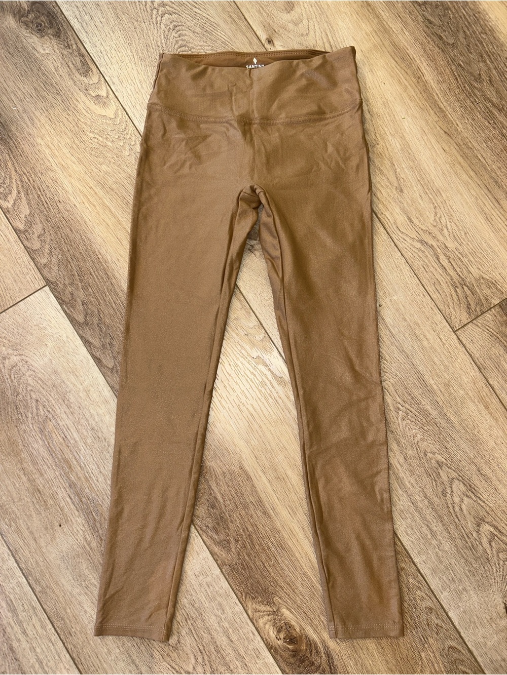 Santiny High-Waist Brown Leggings